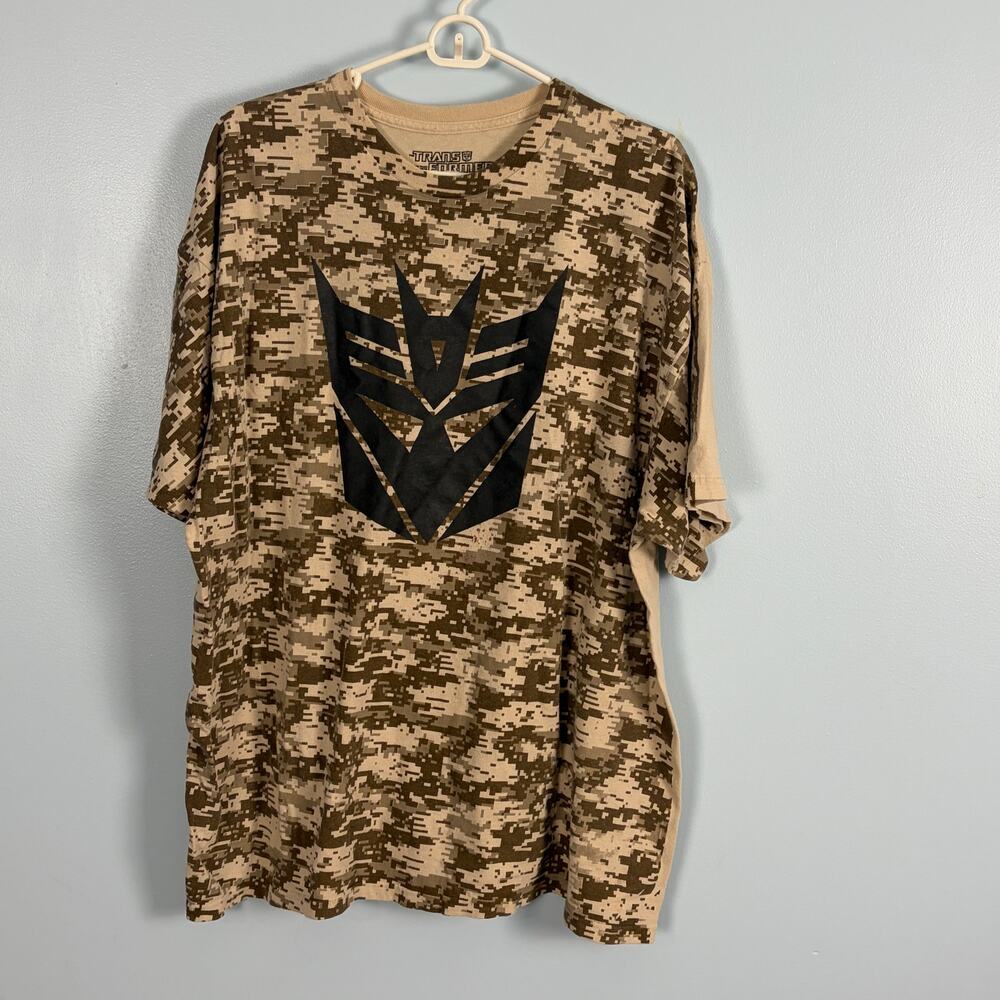 Transformers Decepticon Camo T Shirt 2XL Desert Digital Camouflage 2013